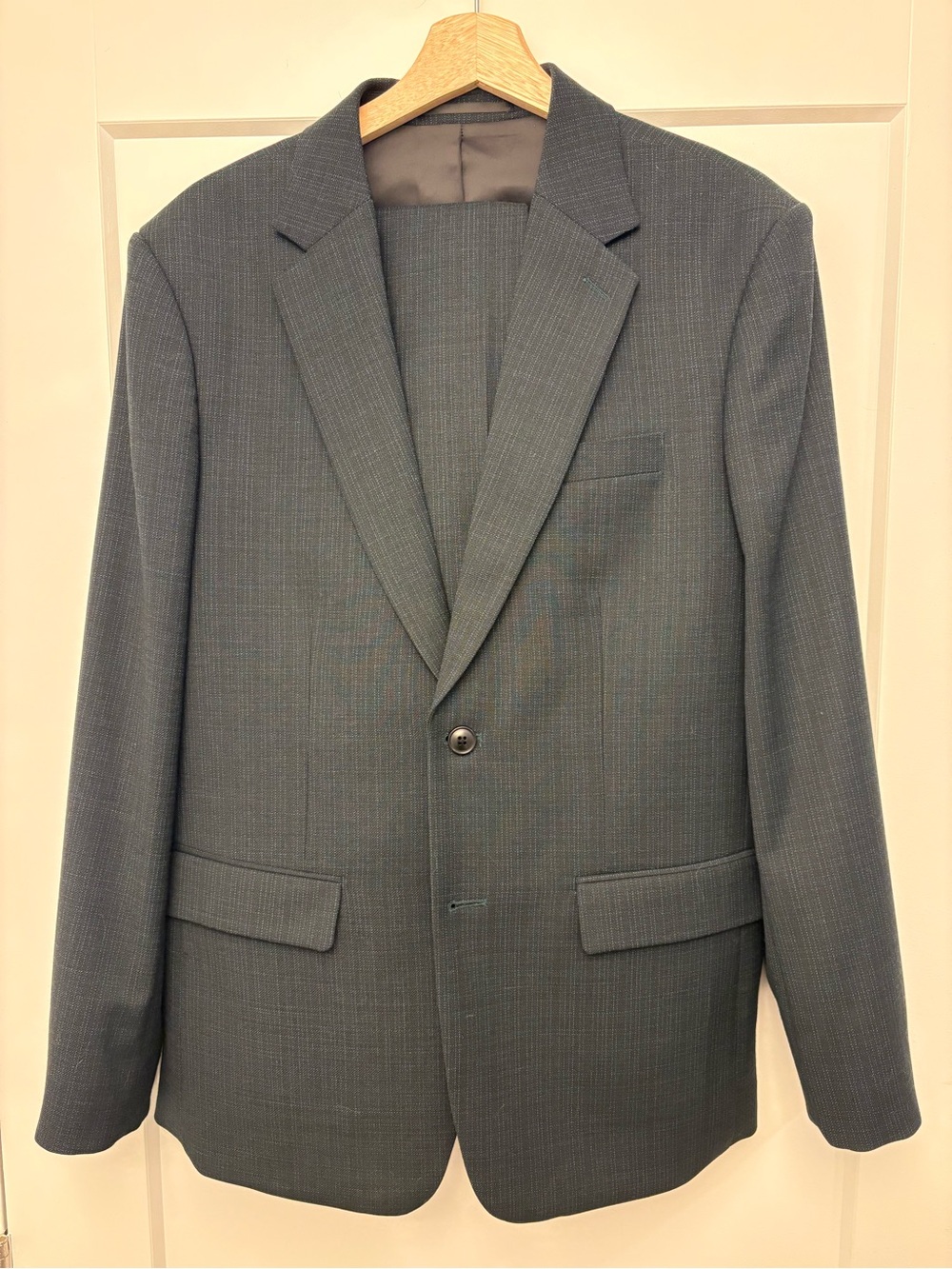 Simons Men's Single-Breasted Green Blazer